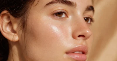 Dewy, hydrated skin close-up representing benefits of a hyaluronic toner
