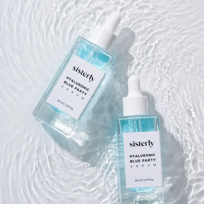 Sisterly Hyaluronic Blue Party Serum – hydrating serum for dehydrated skin in Kenya