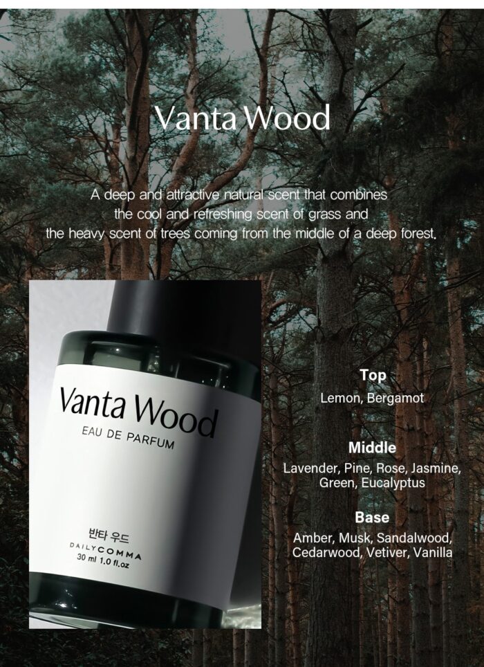 Daily Comma Eau De Parfum(Vanta Wood) 30ml - Image 2